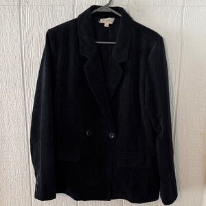 Black Corduroy Women's Blazer M